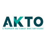 Logo d'AKTO, partenaire de l'École d'Optique et de Lunetterie.