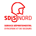 Logo du Service départemental d'incendie et de secours du Nord, partenaire de l'École d'Optique et de Lunetterie.
